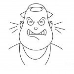 דף צביעה רגשות - כעס