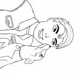 דף צביעה רגשות - אהבה