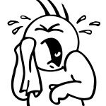 דף צביעה רגשות - עצב