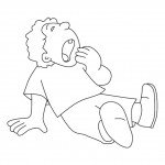 דף צביעה רגשות - תסכול