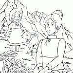 היידי בהרי האלפים עם הגדי ודודתה דטה