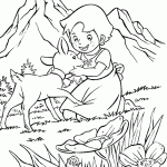 היידי פוגשת בגדי קטן וחמוד בהרי האלפים