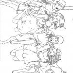 דף צביעה היי סקול מיוזיקל 3