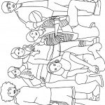 דף צביעה היי סקול מיוזיקל 1