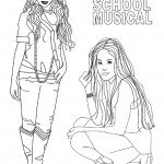 דף צביעה היי סקול מיוזיקל 7