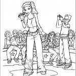 דף צביעה היי סקול מיוזיקל 4