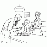 דף צביעה מקצועות - רופא ואחות דף צביעה מקצועות - רופא ואחות