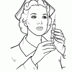 דף צביעה מקצועות - אחות 4 דף צביעה מקצועות - אחות 4