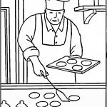 דף צביעה מקצועות - טבח 3 דף צביעה מקצועות - טבח 3