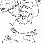 דף צביעה מקצועות - טבח 2 דף צביעה מקצועות - טבח 2