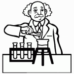 דף צביעה מקצועות - מדען 1 דף צביעה מקצועות - מדען 1