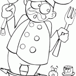 דף צביעה מקצועות - טבח 1 דף צביעה מקצועות - טבח 1