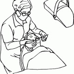 דף צביעה מקצועות - רופא שיניים 2 דף צביעה מקצועות - רופא שיניים 2