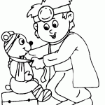 דף צביעה מקצועות - רופא 2 דף צביעה מקצועות - רופא 2