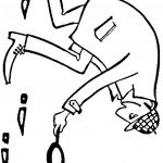 דף צביעה מקצועות - בלש דף צביעה מקצועות - בלש