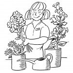 דף צביעה מקצועות - גננית דף צביעה מקצועות - גננית