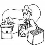 דף צביעה מקצועות - דוור 2 דף צביעה מקצועות - דוור 2