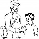 דף צביעה מקצועות - דוור 1 דף צביעה מקצועות - דוור 1