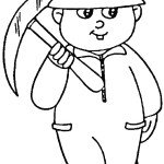 דף צביעה מקצועות - כורה דף צביעה מקצועות - כורה