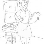 דף צביעה מקצועות - אחות 2 דף צביעה מקצועות - אחות 2