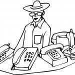 דף צביעה מקצועות - פקיד דף צביעה מקצועות - פקיד