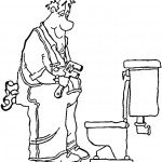 דף צביעה מקצועות - שרברב 1 דף צביעה מקצועות - שרברב 1