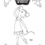 דף צביעה אנג'לינה בלרינה 7