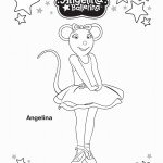 דף צביעה אנג'לינה בלרינה 6