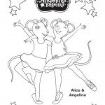 דף צביעה אנג'לינה בלרינה 4