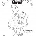 דף צביעה אנג'לינה בלרינה 3