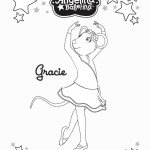 דף צביעה אנג'לינה בלרינה 1