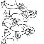 דף צביעה משפחת הברווזים