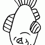 דף צביעה דג 3