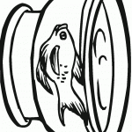 דף צביעה דג בודד באקווריום