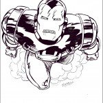 דף צביעה איירון מן 42