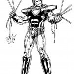 דף צביעה איירון מן 35