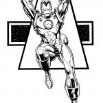 דף צביעה איירון מן 34