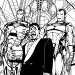 דף צביעה איירון מן 23