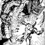 דף צביעה איירון מן 23