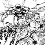 דף צביעה איירון מן 7