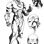 דף צביעה איירון מן 1