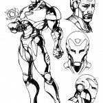 דף צביעה איירון מן 54