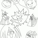 דף צביעה ג'ק והאפונים 6