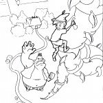 דף צביעה ג'ק והאפונים 1