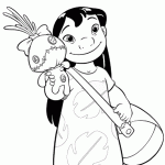 דף צביעה לילו וסטיץ' 6