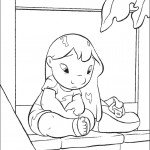 דף צביעה לילו וסטיץ' 5