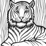 דף צביעה אריה בין השיחים