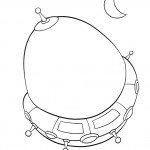 דף צביעה ספינת החלל 5