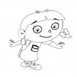 דף צביעה חבורת איינשטיין - אנני