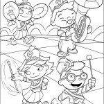 דף צביעה תזמורת חבורת איינשטיין